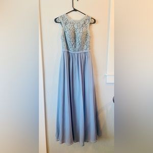 Dusty Blue Bridesmaid Dress